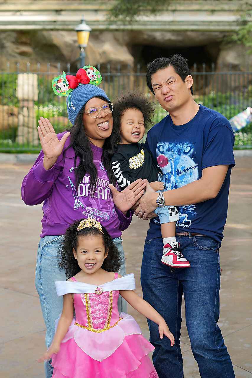 Family at Disneyland