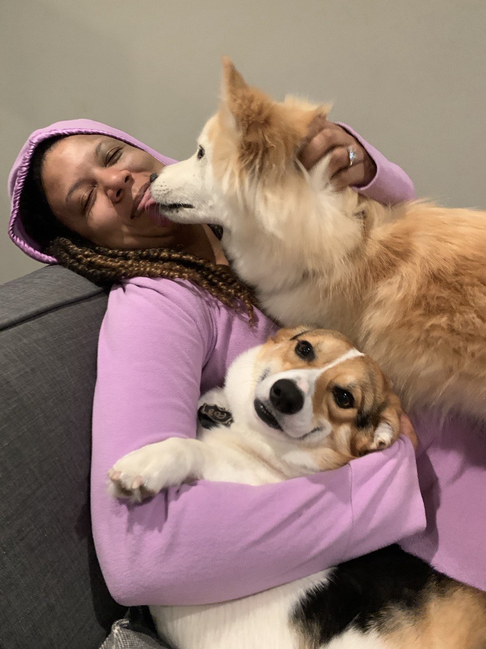 Shadae with Bogey and Teddy